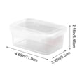 thumbnail image 3 of Airtight Food Storage Containers - Microwave & Freezer Safe Plastic Containers Meal Prep & Refrigerator organization Stackable Kitchen, Clear, JKODE, 3 of 7