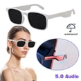 thumbnail image 1 of EIMELI Smart Glasses Wireless Bluetooth Sunglasses Open Ear Music And Hands-Free Calling Polarized Lenses IP4 Waterproof Connect Mobile Phones and Tablets (White), 1 of 6