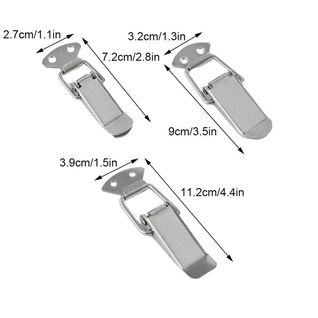 Ruiboury Fermoir à Tension en Acier Inoxydable Résistant à la Rouille et Facile à Installer Fabriqué type 6 1 Ensemble