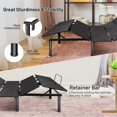 thumbnail image 4 of Giantex Base de Lit Ajustable, Lit Inclinable Électrique avec Inclinaison de la Tête et des Pieds, Télécommande Sans Fil, Éclairage DEL sous le Lit et Doubles Ports USB, Cadre de Lit Ajustable, Grand Lit, 4 of 8