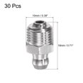 thumbnail image 2 of Unique Bargains 304 Stainless Steel Straight Hydraulic Grease Fitting M10 x 1mm Thread 30 Pack, 2 of 5