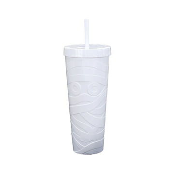 Gobelet en acrylique blanc 800 ml avec visage de momie – Way To Celebrate