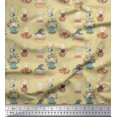 thumbnail image 1 of Soimoi polyester Crepe Fabric Cute Girl Kids Print Fabric by the Yard 52 Inch Wide, 1 of 5