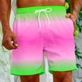 thumbnail image 2 of FAIWAD Mens Gradient Shorts Quick Dry Elastic Waist Beach Shorts Workout Sports Lightweight Sweatpant, 2 of 9