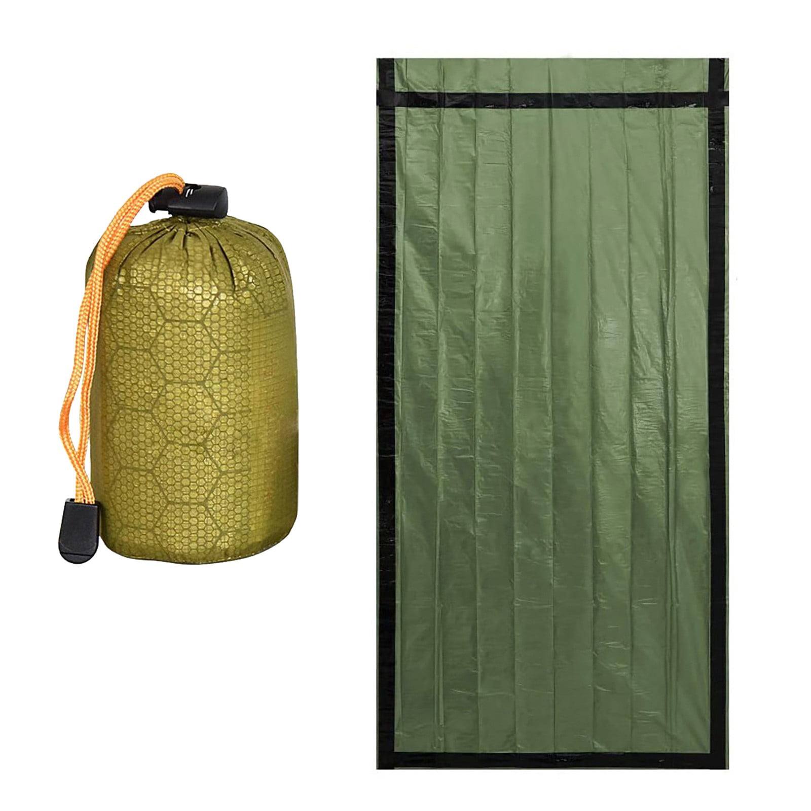 Emergency Sleeping Bag for Outdoor Survival Waterproof and Warm Sleeping Bag Made of PE and Aluminum Film