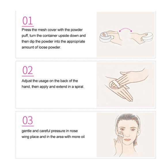 Loose Powder Oil Control Long Lasting Makeup Setting for Refreshing Look Moisturizing Loose Powder Makeup Setting Powder Oil Control Loose Powder Moisturizing Makeup
