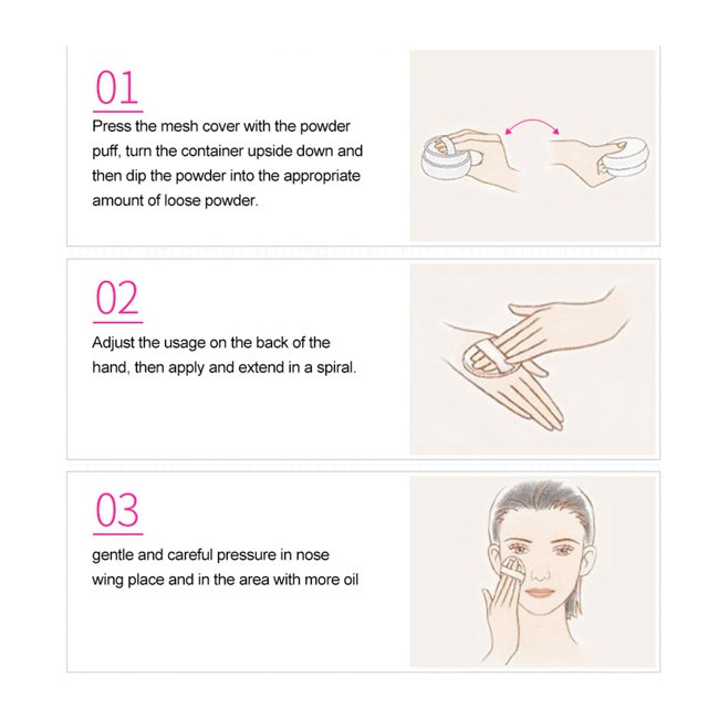 Loose Powder Oil Control Long Lasting Makeup Setting for Refreshing Look Moisturizing Loose Powder Makeup Setting Powder Oil Control Loose Powder Moisturizing Makeup