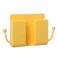 thumbnail image 1 of Wall Mounted Phone Holder Wall Mounted Storage Box Wall Mounted Phone Holder Phone Plug Bedside Holder Punch Free With Data Cable Receiving PositionYellow, 1 of 1