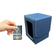 thumbnail image 4 of Leather Trading Card Holder with Clear Display Window for Secure Storage and Organized of Game Cards, 4 of 5
