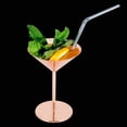 thumbnail image 3 of Verre à Cocktail, Gobelet en Or Rose en Acier Inoxydable MAGT 304 Coupe à Cocktail Champagne Vin Rouge, 3 of 8