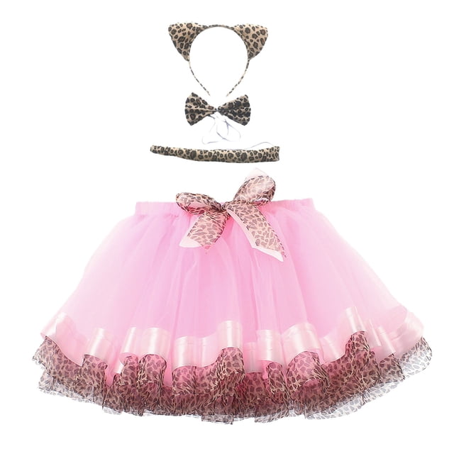 XDZJLR Girls Skirt New Double Mesh Tutu Animal Series Show Dress Performance Party Shortie