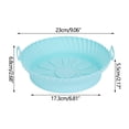 thumbnail image 3 of Boovnll Silicone Baking Mat, Reusable Air-Fryer Baking Pan Air-Fryer Pad Air-Fryer Lined 8.5 Inch, Kitchen Gadgets, Baking Mat, Silicone Mats for Baking, 3 of 3