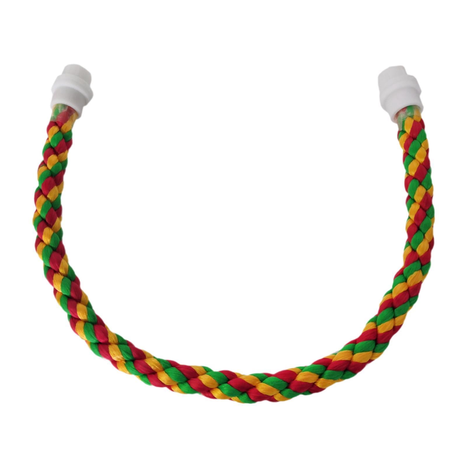GROWTH TANK Bird Rope Perch Parrot Climbing Standing Toy for Lovebirds Parakeets Finches 55cm