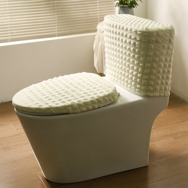 RXIRUCGD Split Toilet Cover Cover High Tank Models Elastic Fabric All Season Universal Household