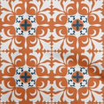 thumbnail image 1 of oneOone Cotton Jersey Orange Fabric Asian Block Floral Sewing Craft Projects Fabric Prints By Yard 58 Inch Wide, 1 of 4