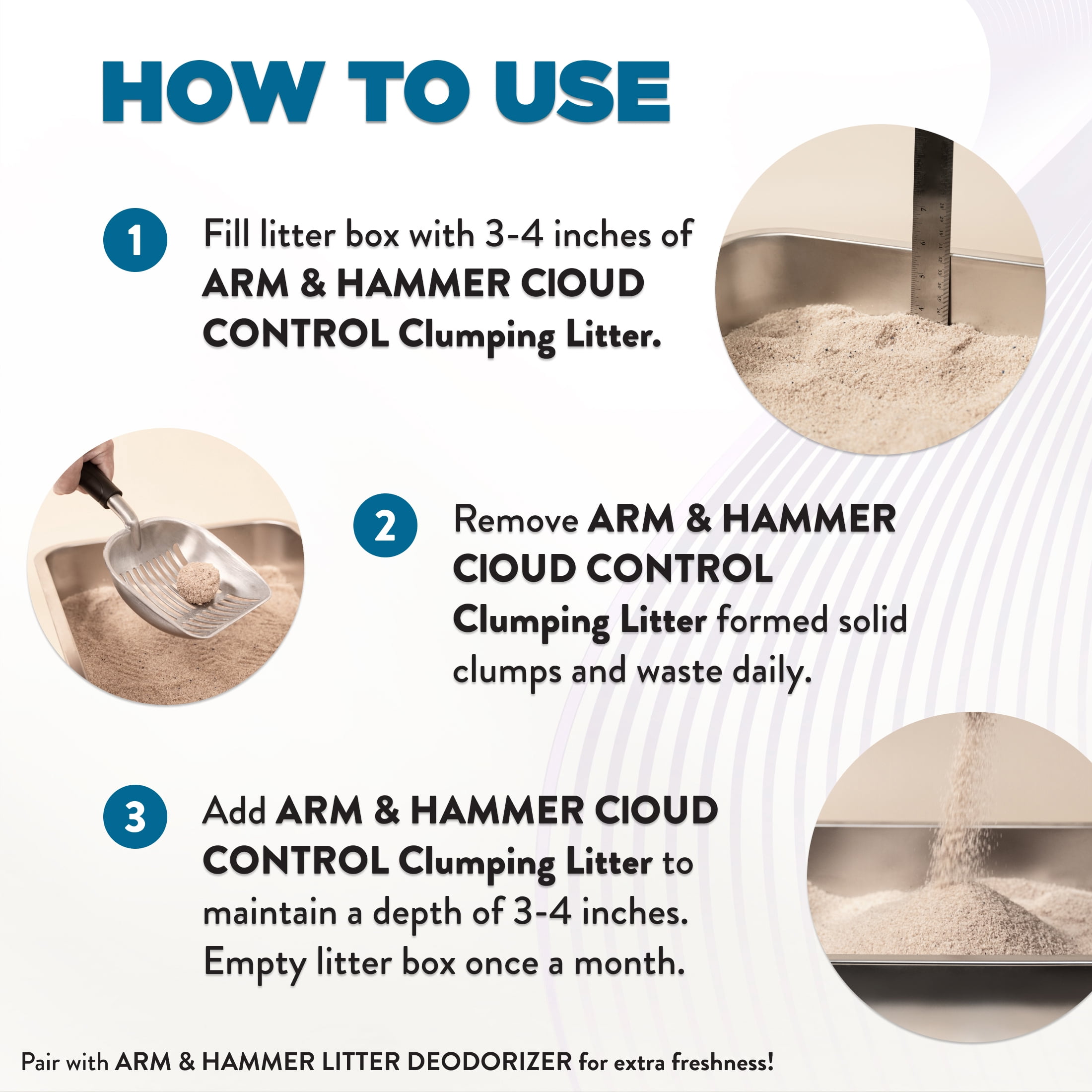 Arm & Hammer Cloud Control Breathe Easy Clumping Clay Cat Litter, 17.2 kg