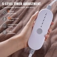 thumbnail image 4 of KFFKFF Electrically Heated Throw Blanket, Dimensions 84" x 90", Cozy Flannel Material with 10 Hour Auto Shut-off Timer & 5 Temperature Settings, Dual Control, Launderable, ETL & FCC Certified, 4 of 9