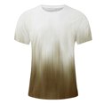 thumbnail image 4 of Qertyioot Hommes Imprimer Manches Courtes Col Rond T-shirt Casual Mode Manches Courtes Dégagement, 4 of 5