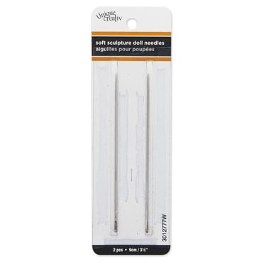 UNIQUE CREATIV Doll Needles - Extra-Long 9 cm (3.5 in), 2 pcs