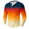 thumbnail image 1 of AherBiu Plus Size Men's Long Sleeve Shirts Stretch Quick-Drying Athletic Button T-Shirts Graphic Sweatshirts Crewneck Tees, 1 of 4