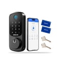 thumbnail image 1 of DESLOC B200 Fingerprint Smart Door Lock, Keyless Entry Door Lock, App Control, Works with Alexa, Front Door Smart Deadbolt Lock, Auto Lock, Touchscreen Keypad, Emergency Power, 1 of 9