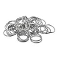 thumbnail image 1 of jifeng 50 Pieces 20mm Small Metal Round Split s Key Findings Blanks for Leather, 1 of 9