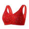 thumbnail image 5 of AherBiu 3pc Plus Size Bras for Women Front Closure Full Coverage Comfort Bralettes Push up Wireless Lingerie, 5 of 5