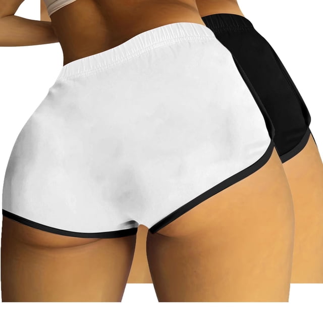 FNFYFH Clearance Ladies Gym Loose Fit Solid Summer Athletic Shorts Comfortable Exercise Shorts,Dark Gray