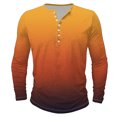 thumbnail image 4 of FAIWAD Plus Size Tops for Men Long Sleeve Button Pullover Casual Slim Comfy Basic Stretch Workout Shirts, 4 of 4