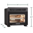 thumbnail image 4 of Cuisinart Friteuse à Air Chaud pour Four Grille-Pain avec Options Air Fry, Toast, Bake, Broil, Roast et Warm, 4 Préréglages, 150 à 450 °F, Grande Capacité, Noir (TOA-110C), 4 of 10