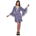 thumbnail image 2 of Moomaya Peignoir Imprimé pour Femmes Robe de Chambre Courte en Coton Peignoir d'Été, 2 of 6