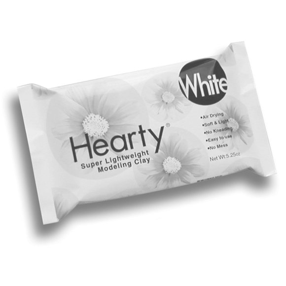 Activa Hearty Clay, White, 5.25 Oz.