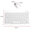 thumbnail image 2 of Clavier et Souris Sans Fil Bluetooth Clavier et Souris Bluetooth Portable Mini Clavier et Souris Sans Fil BT pour Android Windows PC Tablette, 2 of 5