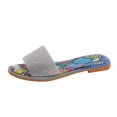 thumbnail image 2 of Womens Flat Sandals Rhinestone Clear Strap Open Toe Colorful Blingbling Non Slip Lightweight Breathable Summer Beach Sandals Camouflage, 2 of 5