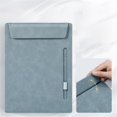 thumbnail image 2 of Upgraded Leather Board Clip File Folder with Pen Holder, A4 Paper Organizer, File Organizer, Stylish Writing Folder for Office and School, 2 of 9