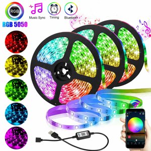 LED Strip Lights TV LED BackLight RGB LED Strip USB Powered APP Control Sync to Music  Bias Lighting  5050 RGB for Android iOS(2 Meter)