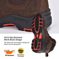 thumbnail image 4 of SAFETOE Safety Boots for Men Composite Toe Work Boots Lightweight Cow Leather Puncture Proof Slip On Work Boots Wide Fit, 4 of 7