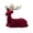 D, variant on jovati Red Christmas Ornaments Unique Deer Statue Plastic Tabletop Decorations Indoor Holiday Reindeer Figurine for Home Mantel Shelf