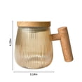 thumbnail image 3 of Dvkptbk Automatic Stirring Mug Heat Glass Shaker Coffee Mug Gift Milk Frothing, 3 of 7