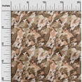 thumbnail image 2 of oneOone Silk Tabby Brown Fabric Abstract Fabric For Sewing Printed Craft Fabric By The Yard 42 Inch Wide, 2 of 4