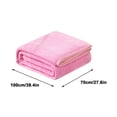 thumbnail image 3 of Flannel Blanket, Super Soft Warm Solid Fleece Blanket Throw Rug Sofa Bedding, 70x100cm Comfortable Machine Washable Velvet Conditioning Blanket Picnic Blanket Easy to Clean, 3 of 5