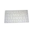 thumbnail image 1 of Fondant Molds Baking Lovely 26 English Letters Embossed Mould Cake Decorating Tools Crafting Candy Casting Die Chocolate Dessert Transparent, 1 of 6