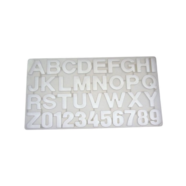 Fondant Molds Baking Lovely 26 English Letters Embossed Mould Cake Decorating Tools Crafting Candy Casting Die Chocolate Dessert Transparent