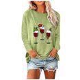 thumbnail image 2 of Blouses pour Femmes Chic Décontracté Femmes Décontracté Imprimé Noël Ample Manches Longues Col Rond Hauts Blouse pour Femmes en Liquidation, 2 of 5