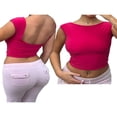 thumbnail image 2 of MesaSe Débardeurs pour Femmes Sans Manches à Encolure Bateau Couleur Unie Décontracté Fête Rue Chemise Courte, 2 of 3