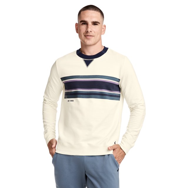 Jockey Chandail Molletonné à Col Ras du Cou pour Hommes en Mélange de Coton Léger