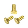 thumbnail image 1 of Brass Hex Bolt Solid Brass Hexagon Head Bolt Machine Screws, M8x16mm 3, 1 of 5