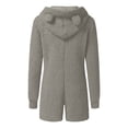 thumbnail image 1 of Combinaison d'Été à Manches Longues à Capuche Pyjama Décontracté d'Hiver Chaud Combinaison de Nuit Pantalon Combinaison, 1 of 7