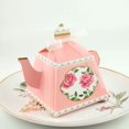 thumbnail image 4 of MesaSe 50Pcs Candy Box with Ribbon Bronzing Retro Packing Sweets Unique Teapot Shape Cookie Holder Wedding Supplies, 4 of 8