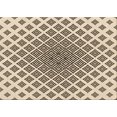 thumbnail image 1 of Ahgly Company Tapis Rectangulaire d'Intérieur Lavable en Machine Transitionnel Brun Café, 5 Pieds x 7 Pieds, 1 of 7